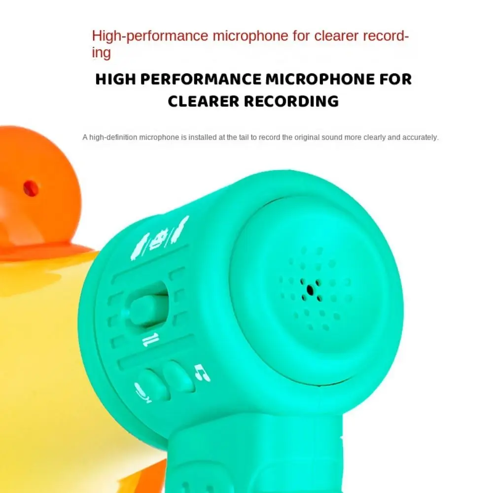 Cute Electronic Megaphone Recording Horn Microphone Speaker Hand Mic Vocal Funny Handheld Sound Amplifier Recorder Children