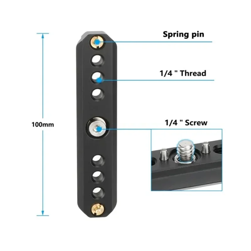 Быстросъемная защитная направляющая НАТО с 1/4 дюйма ARRI-стилем, анти-закручивающим винтом Mout, направляющая Nato для камеры Sony, аксессуары для Canon