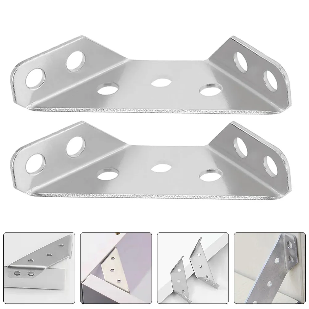 

24 комплекта угловых кронштейнов из нержавеющей стали, сверхпрочные, для кухонных шкафов, полок в ванной, мебели, дерева