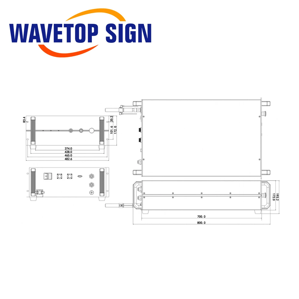 Wavetopsign-max連続ファイバーレーザーソース,シングルモード,ファイバーレーザーカッティングマシン,MFSC-2000W