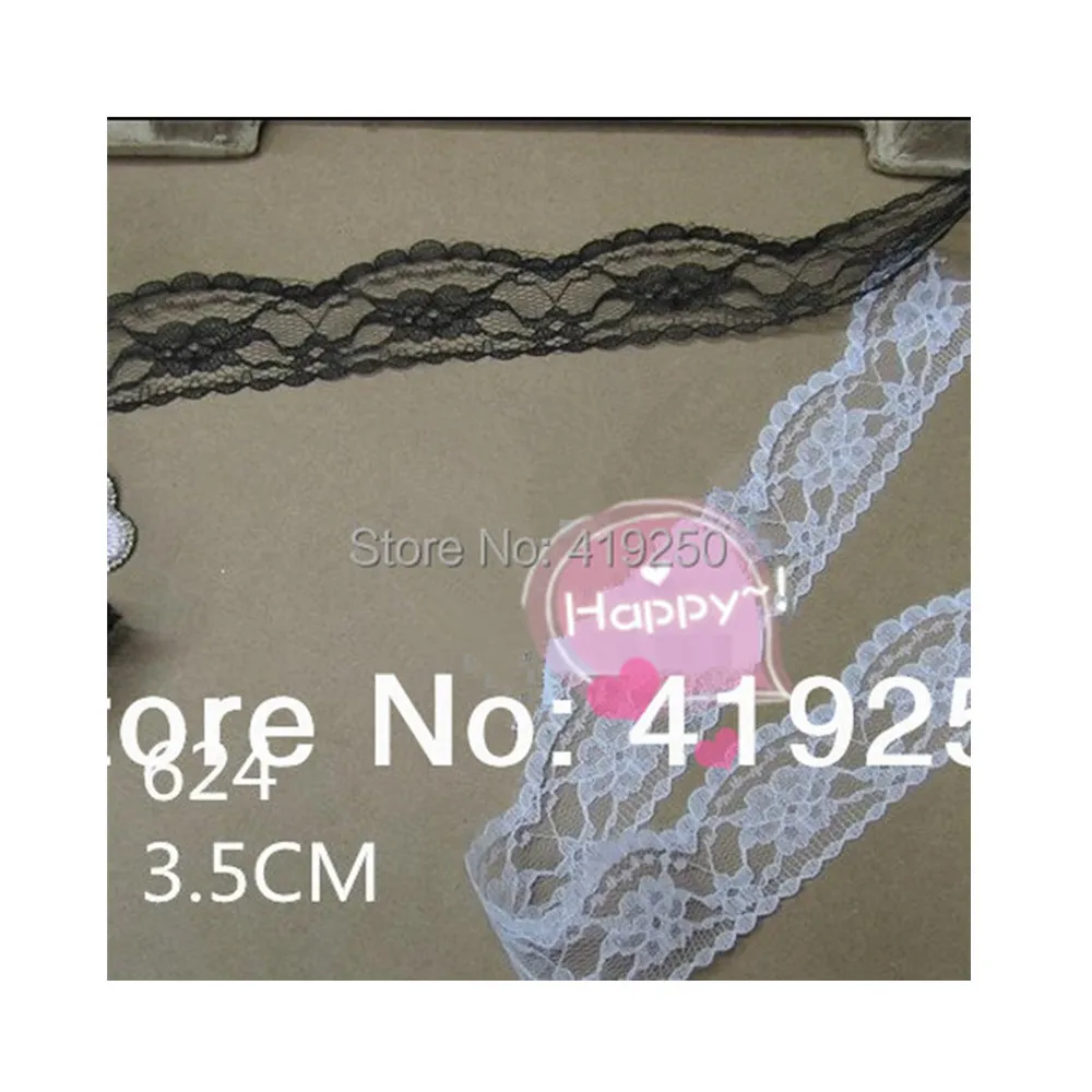 300yard  3.5cm wide  Handicrafts   Net Lace Trim Ribbon  Flat Lace Trim Gorgeous Wedding Crafts Sewing