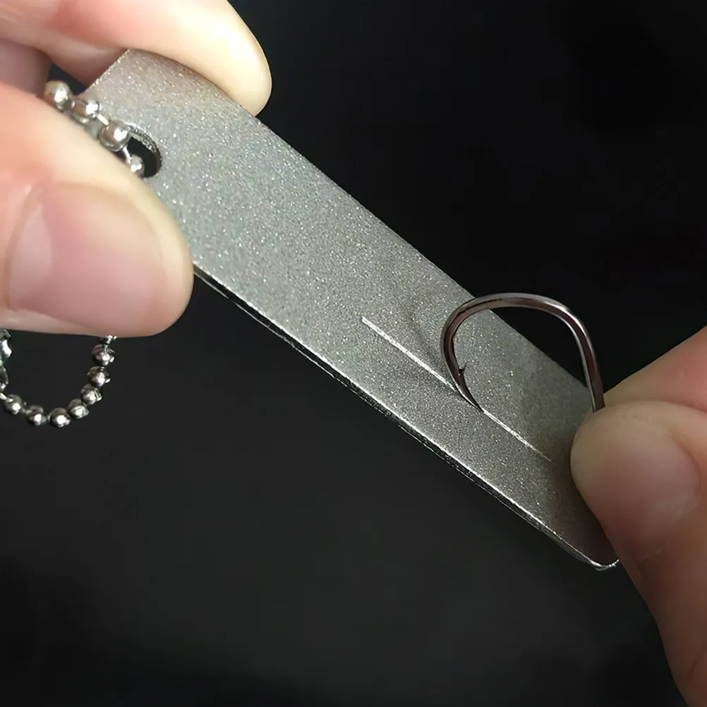 

3Pcs Fish Hook Sharpener Portable Keychain Fishing Tools Files Stone for Outdoor Freshwater Saltwater Ice Fishing