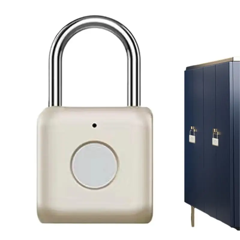 

Waterproof Intelligent Lock For Locker Keyless Thumbprint Padlock Smart Padlock With USB Charging Support For Gym Bookcase