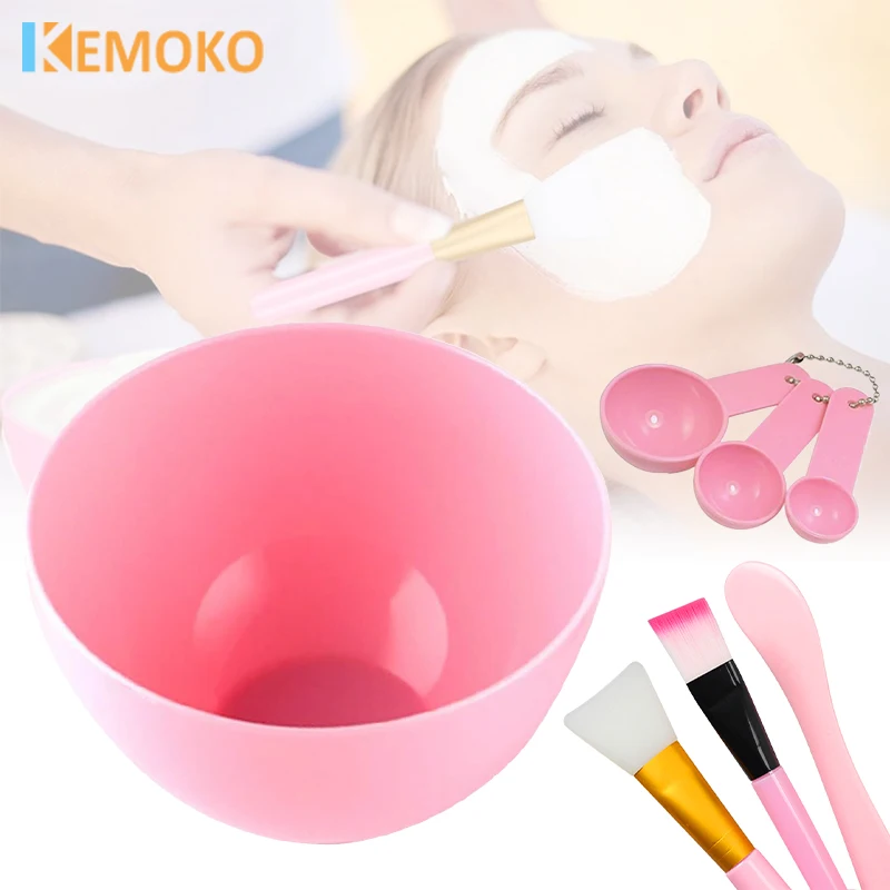 

7pcs/set Facial Brush Mask Bowl Spoon Set Mask Brush Bar DIY Beauty Tools Mixing Skin Care Makeup Supplies Woman Silicone Brush