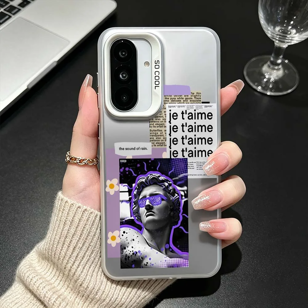 Luxury Statue Sunglasses For Samsung Galaxy A26 A25 A24 A23 A22 A21s A20s A16 A15 A14 A13 A12 A11 A06 A05 A04 A03 Phone Case