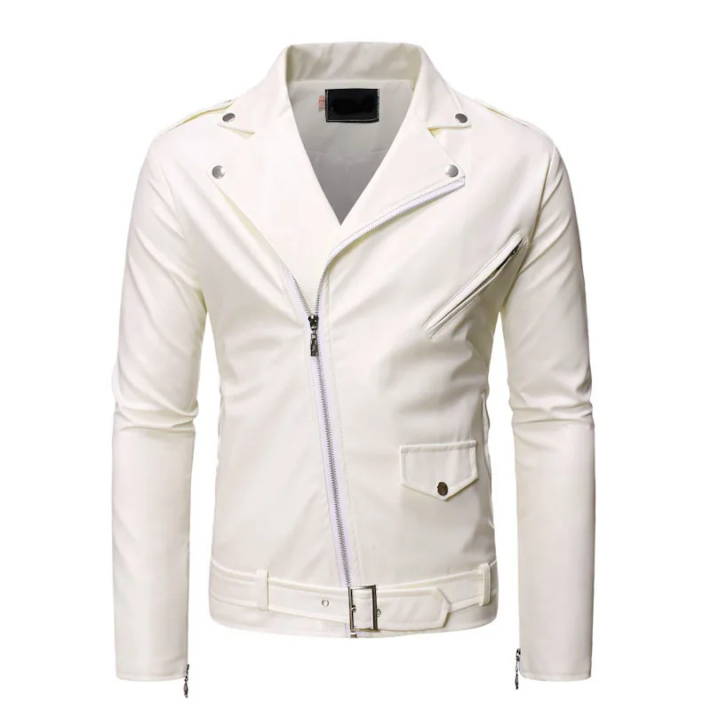 2024 New Street Leather Jacket Men Winter Motorcycle Pu Leahter Jacket Male Stand Collar Casual Windbreaker Slim Coat 4XL