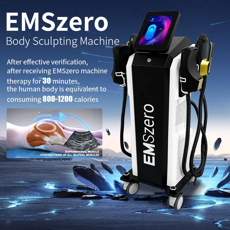 New Upgrade Emszero Body Sculpt Machine Professional 6500w 15 Tesla RF Body Slimming Nova Muscle EMS Electromagnetic Stimulate