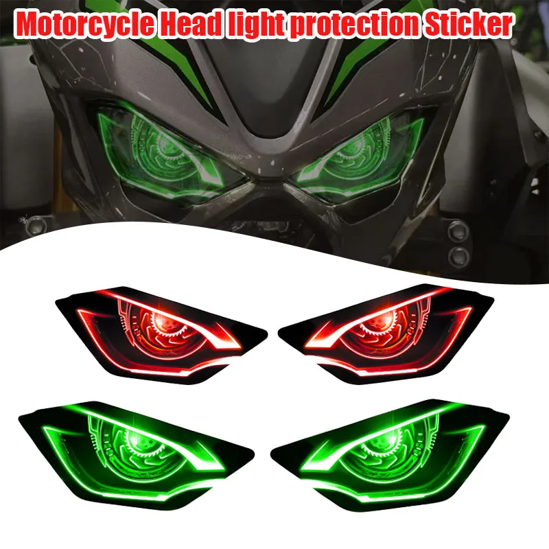 

Наклейки на фары мотоцикла, защитные наклейки, водонепроницаемая наклейка на фару, подходит для Kawasaki Z900 Z 900 z900 2025, аксессуары