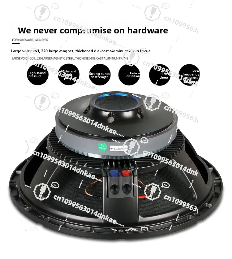 12 Inch 15 Inch 18 Inch Outdoor Stage Bar Speaker Medium Bass 220 Magnetic 100 Core