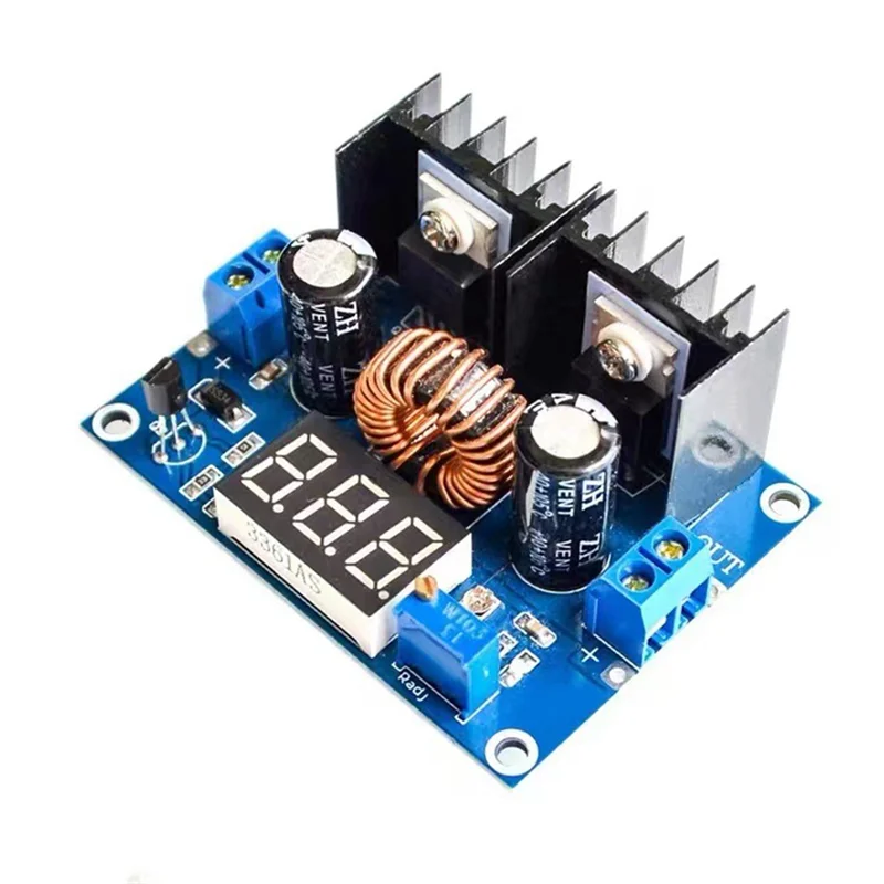 Premium LED Voltmeter PWM Adjustable 4-38V To 1.25-36V Step-Down Board Module XL4016 8A 250W DC-DC Power Drop Module