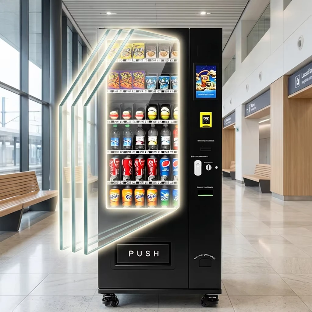 Snacks & Drinks Vending Machine Customizable SDK Keyboard Screen For Cold Drink Snack Retail Commercial Scenarios Custom