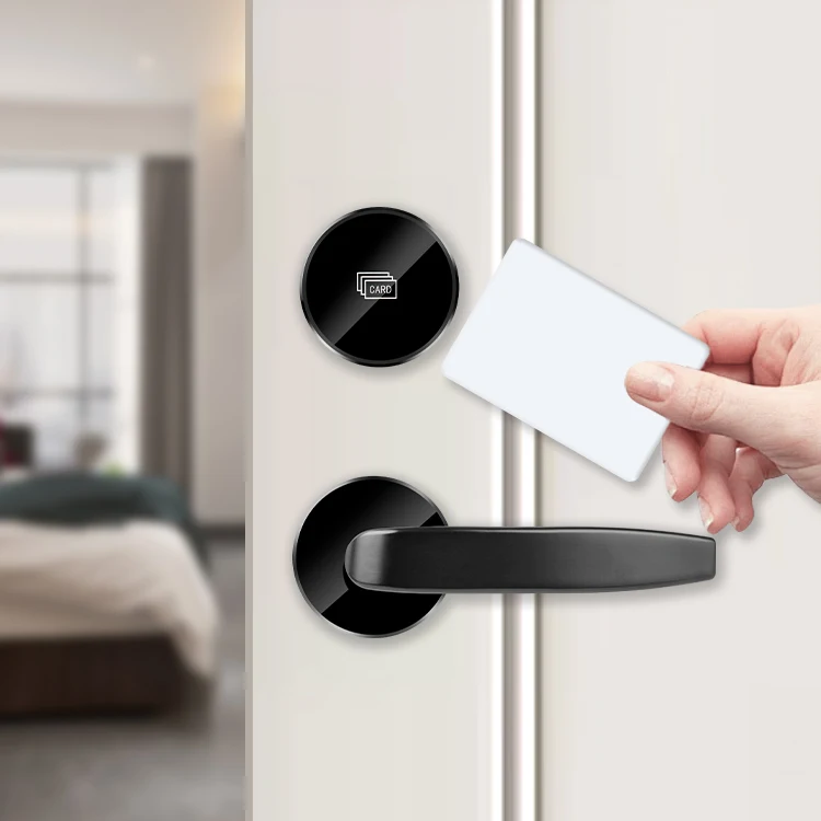 

Hotel Apartment Hotel Lock RFID Card Smart Software Room Handle Lock Split Door Lock with System