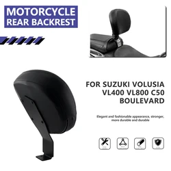 Cushion Motorcycle Leather Driver Rider Sissy Bar Backrest Seat Back Rest For For Suzuki Volusia VL400 VL800 Boulevard C50