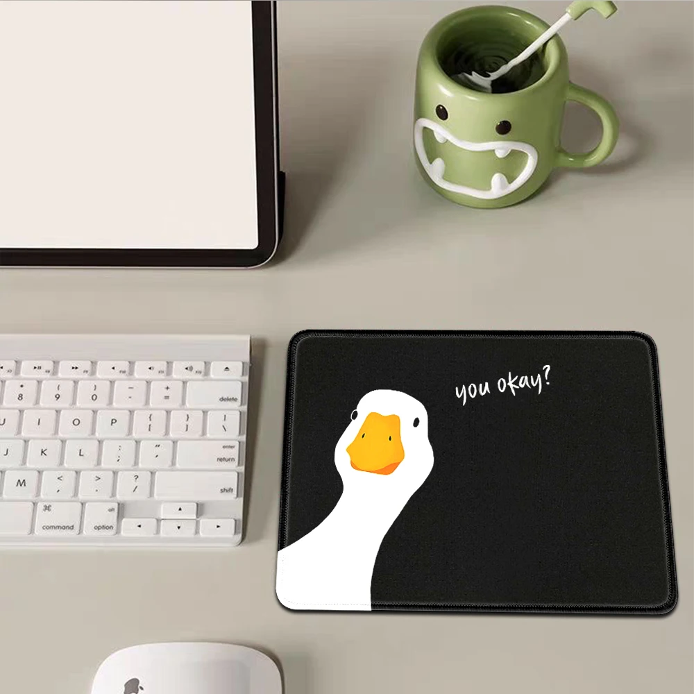 Black Mini Mouse Pad Funny Goose  Meme 