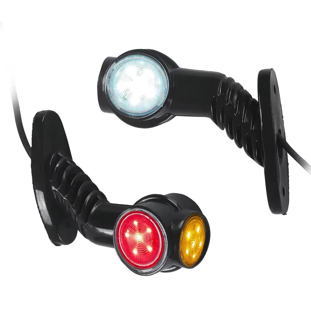 

1Pair 12V 24V LED Side Marker Light Waterproof Truck Trailer Clearance Lamp Parking Position Light