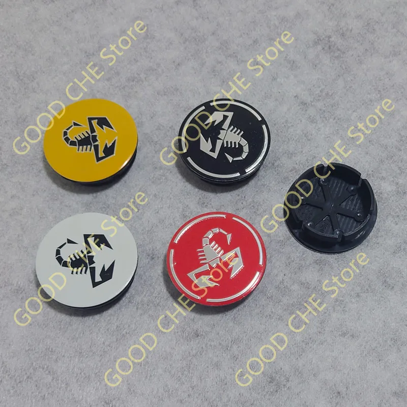 4 pz 50mm Per Scorpion Abarth 5CC 1100 500 595 In Lega Auto Cerchione Centro Tappo di Copertura Mozzo a prova di Polvere Coperture Accessori Per Lo Styling