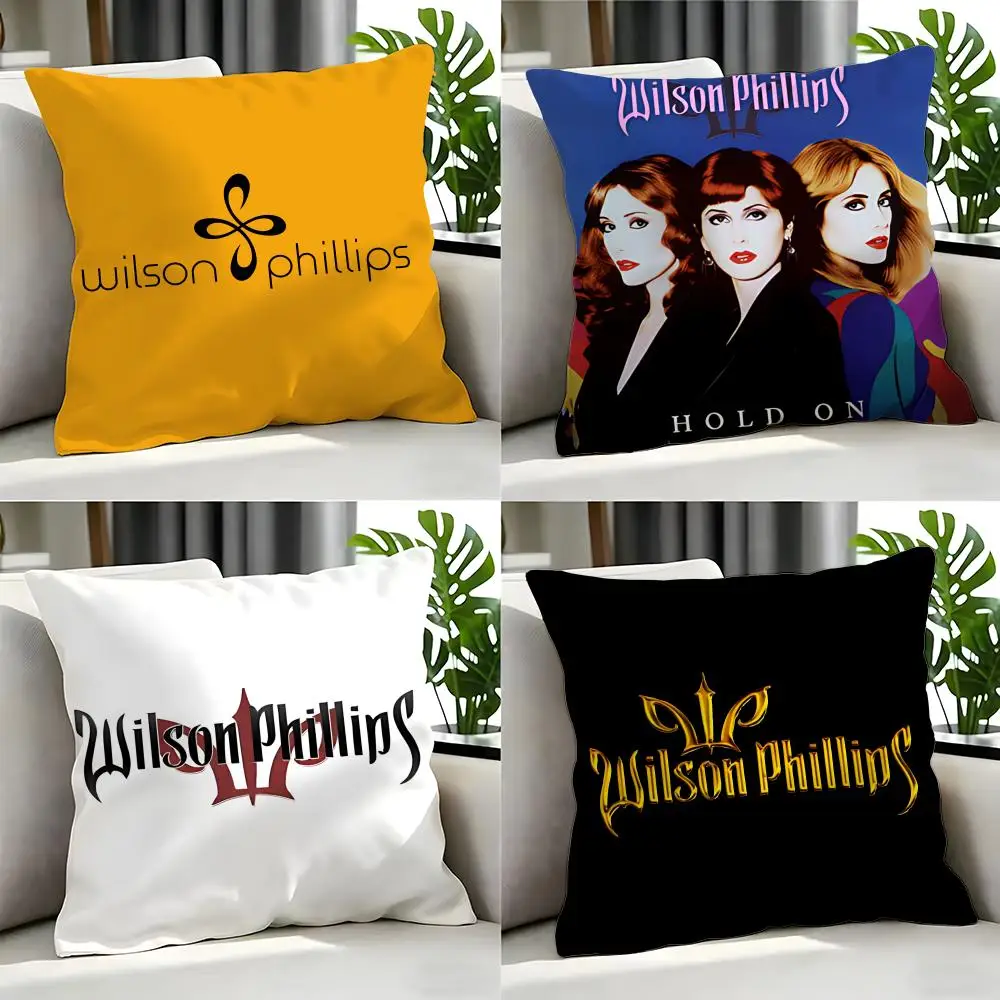 band - Wilson Phillips Cushion Cover Cushion Cover Set 4Pcs 50x50 45x45 40x40 Pillowcase Decorative Sofa Home Decor
