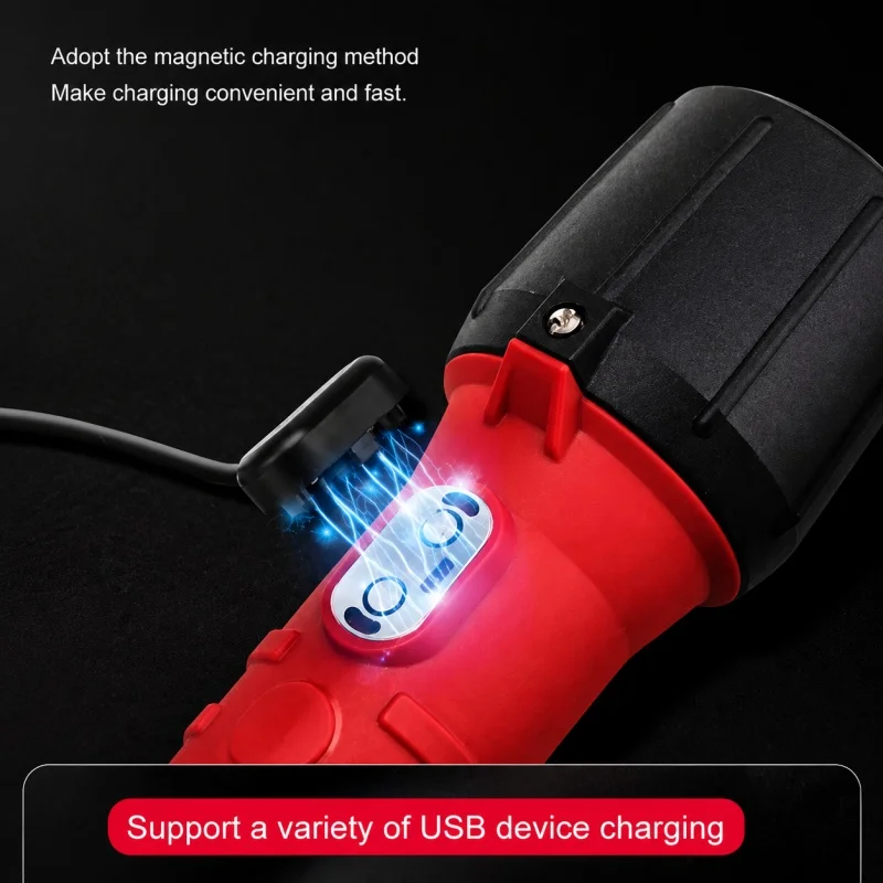 BOZZYS High Power Waterproof Security Multifunctional Flashlights Set Powerful Rechargeable Battery Torch Warning Flashlight