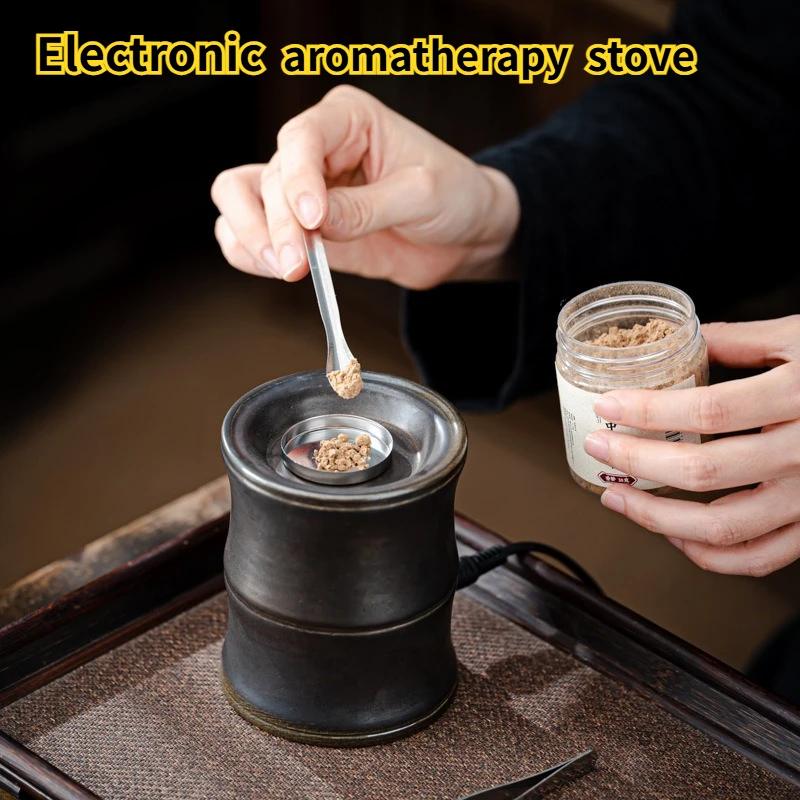 Electronic incense burner regularly tempered ceramic agarwood powder essential oil sandalwood