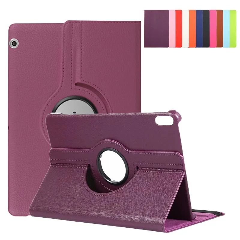 

360 Rotating PU Leather Case For Huawei MediaPad M5 T5 M3 Lite Cover for Huawei Media Pad M5Pro 10.8inch Adjustable Tablet Cover