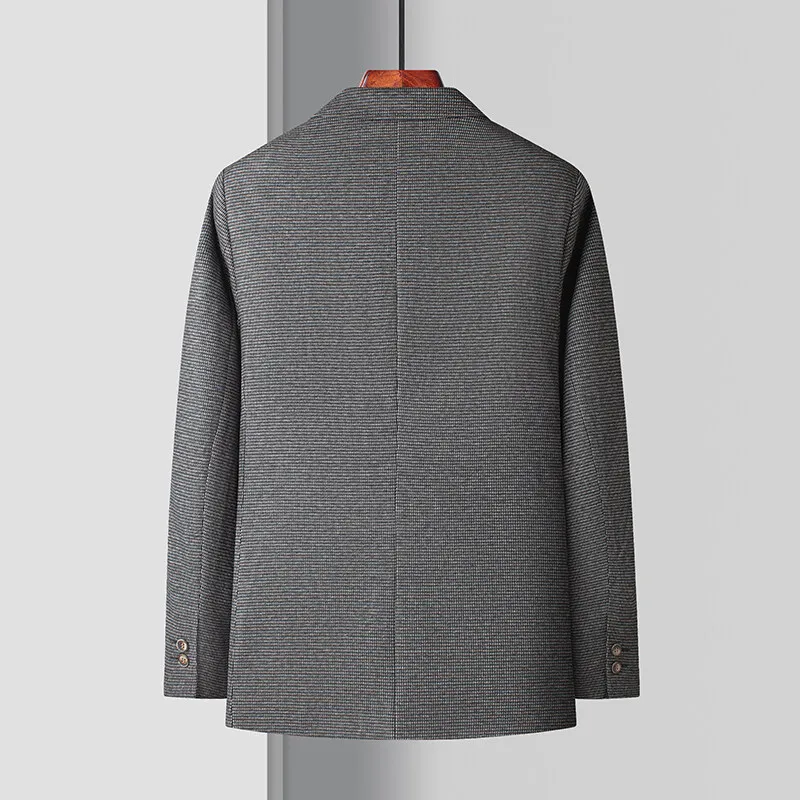 السترة الرجالية أزياء الرجل المحترم الأعمال تنوعا التخسيس النمط البريطاني الألوان الصلبة استضافة العروض عارضة حفلات الزفاف السترة #2