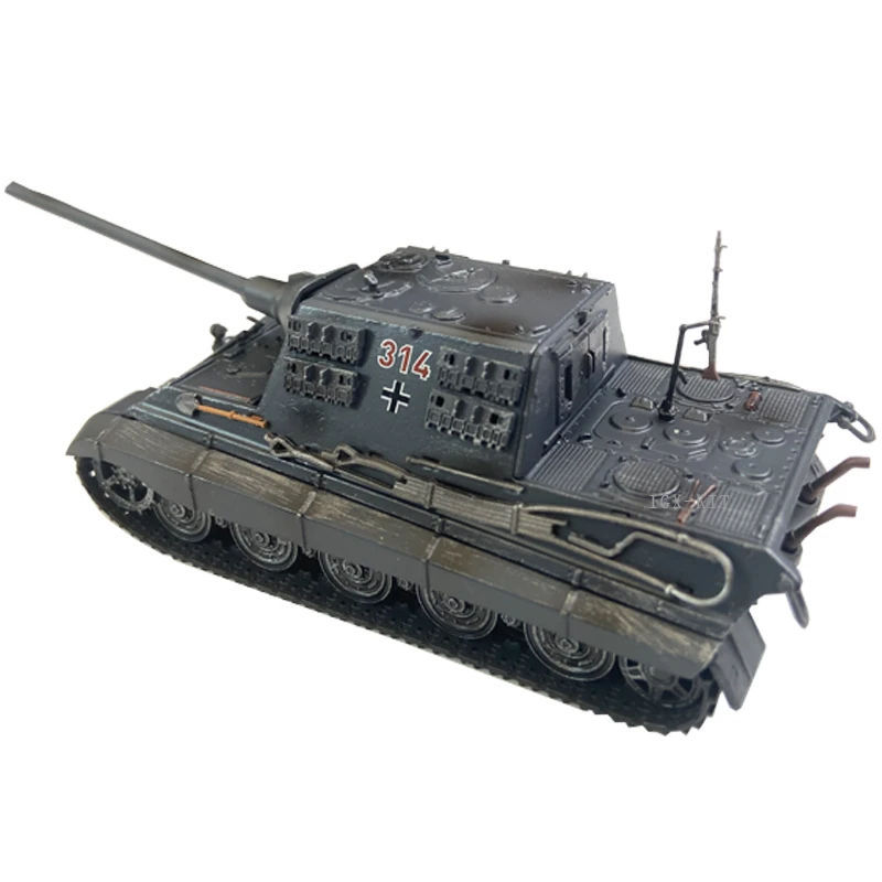 1/72 tanque pesado de tigre de caça alemão diecast jagditiger liga terminada modelo de simulação militar para crianças adultos brinquedo exibição