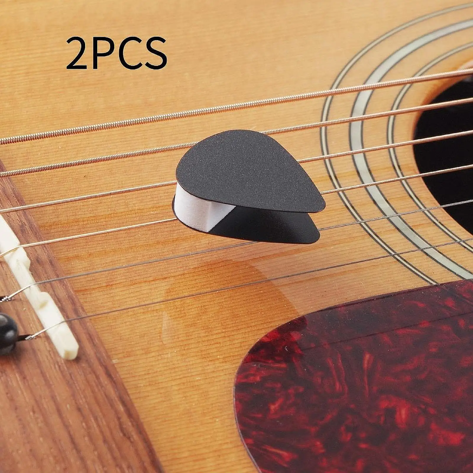 2 Pieces Thin Guitar Pick Polyphonic Guitar Pick Guitar Accessories Full Sounds Guitar Pick for Bass Beginner Repair