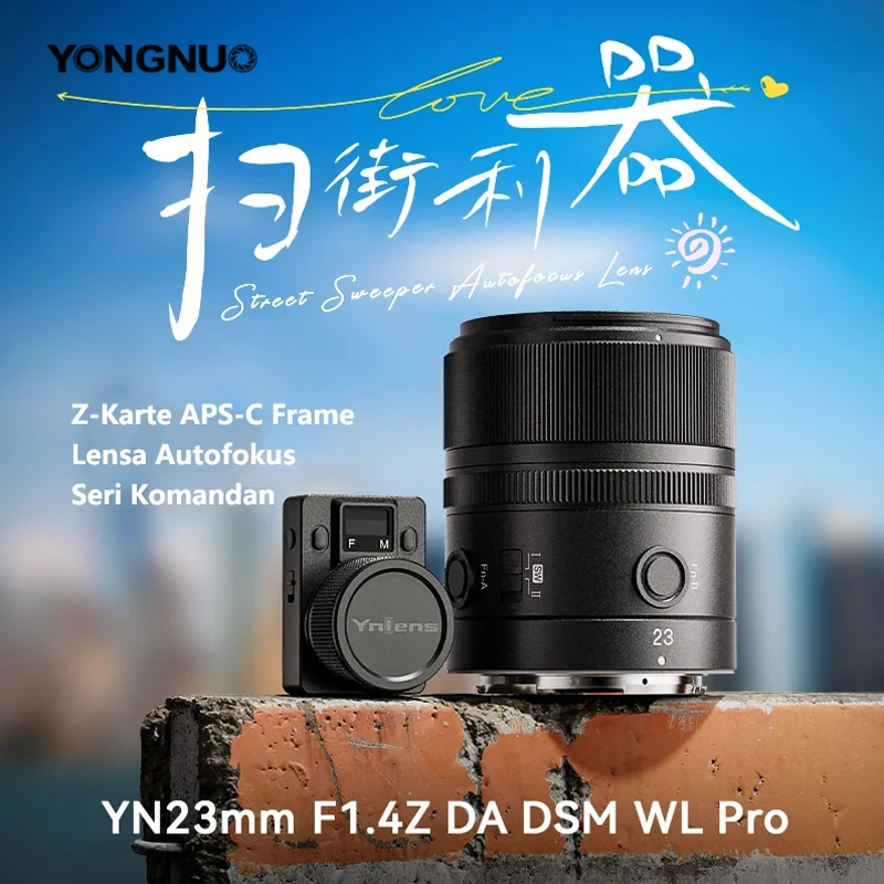 

YONGNUO YN23mm F1.4Z DA DSM WL Pro Camera Lens APS-C Auto Focus lens for Nikon Z-Mount Mirrorless Camera ZFC Z9 Z6II Z7II Z50