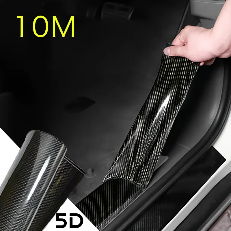 

Защитная лента для дверей автомобиля, виниловая пленка для кузова из углеродного волокна, аксессуары, черная наклейка, 3D 5D, защитная пленка для автомобиля, пленка