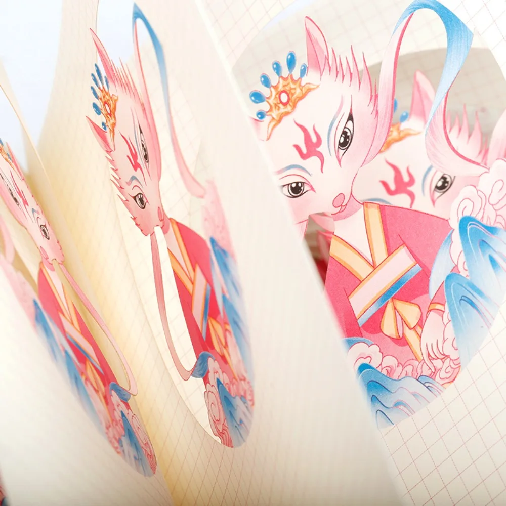 Привлечение богатства, благословение, ручная учетная запись, девять фиолетовых огней, удачи, благородное приглашение, резьба по бумаге, блокнот, журнал, буклет