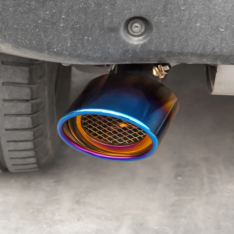 

Stainless Steel Car Exhaust Tube Muffler Tip TailPipes Decoration Cover Trim For Smart 453 Fortwo Forfour Accessries Modified