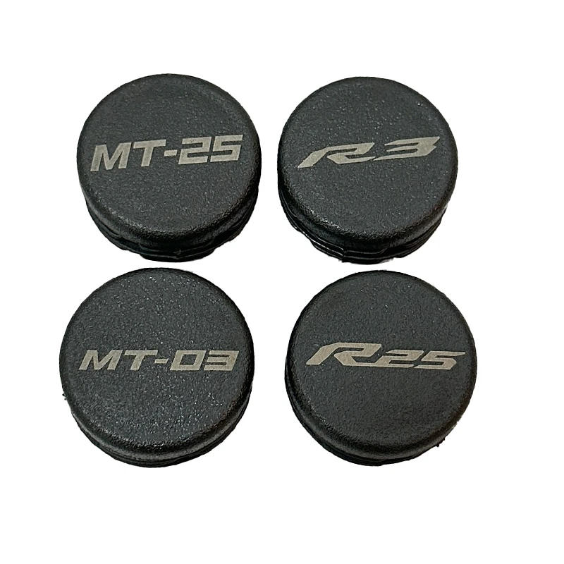 2 قطعة الإطار نهاية قبعات الإطار ثقب غطاء قبعات التوصيل ديكور لياماها MT03 MT25 MT-03 MT-25 YZF R25 R3 YZFR25 YZFR3 2014-2024