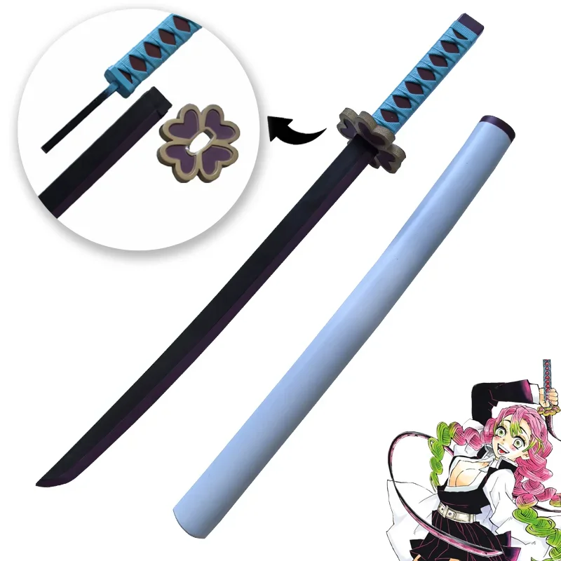 Demon Slayer Katana Sword Anime Original Assembled Cosplay Props Orange Rengoku Kyoujurou Kamado Tanjirou Swords 72cm