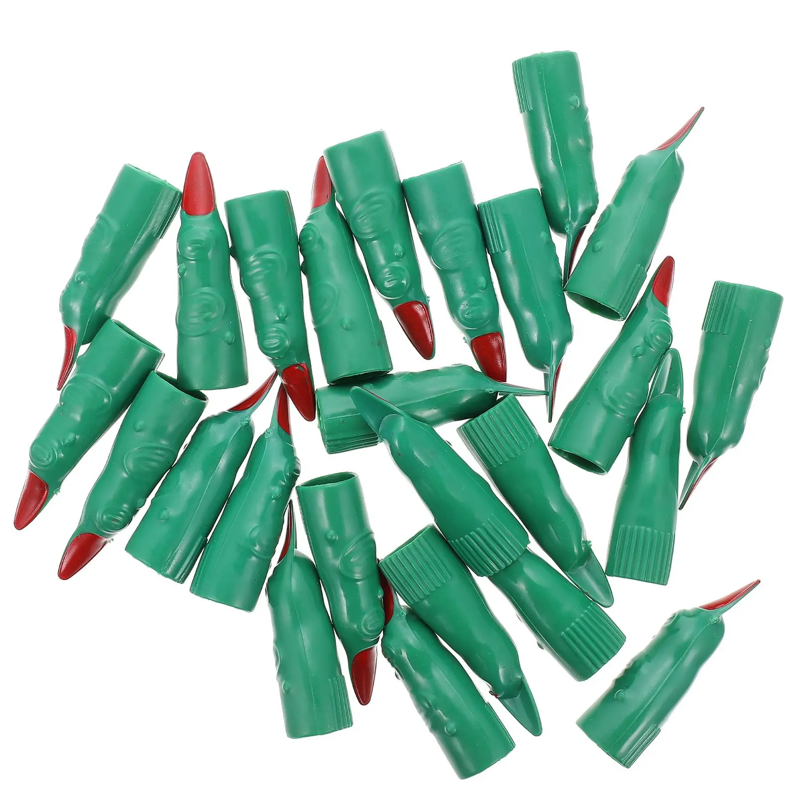 

24 Pcs False Nails Set Gothic Zombie Fingers Halloween Props Ghost Accessories Reusable Plastic Claws Cosplay Manicure