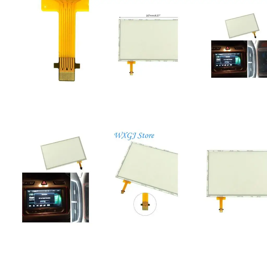 

37JE 7-Inch Car Central Control LCD Large Screen Quick Fixing fitting for 307 206