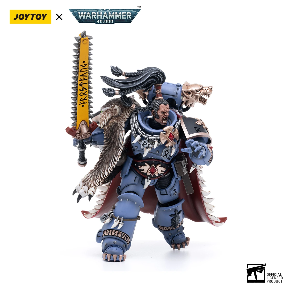 JOYTOY Warhammer 40.000 1/18 Actiefiguren Space Wolves Ragnar Blackmane Anime Militair Model
