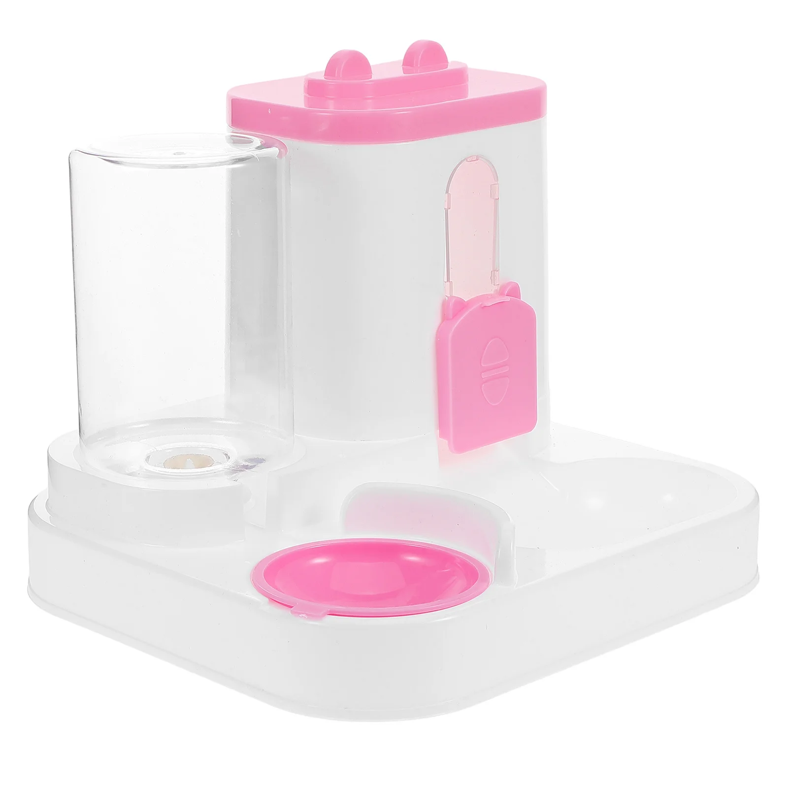 

2 in 1 Cat Water Fountain and Food Bowl Automatic Dispenser for Dogs Small Pets Convenient Refill System Modern Design Pet