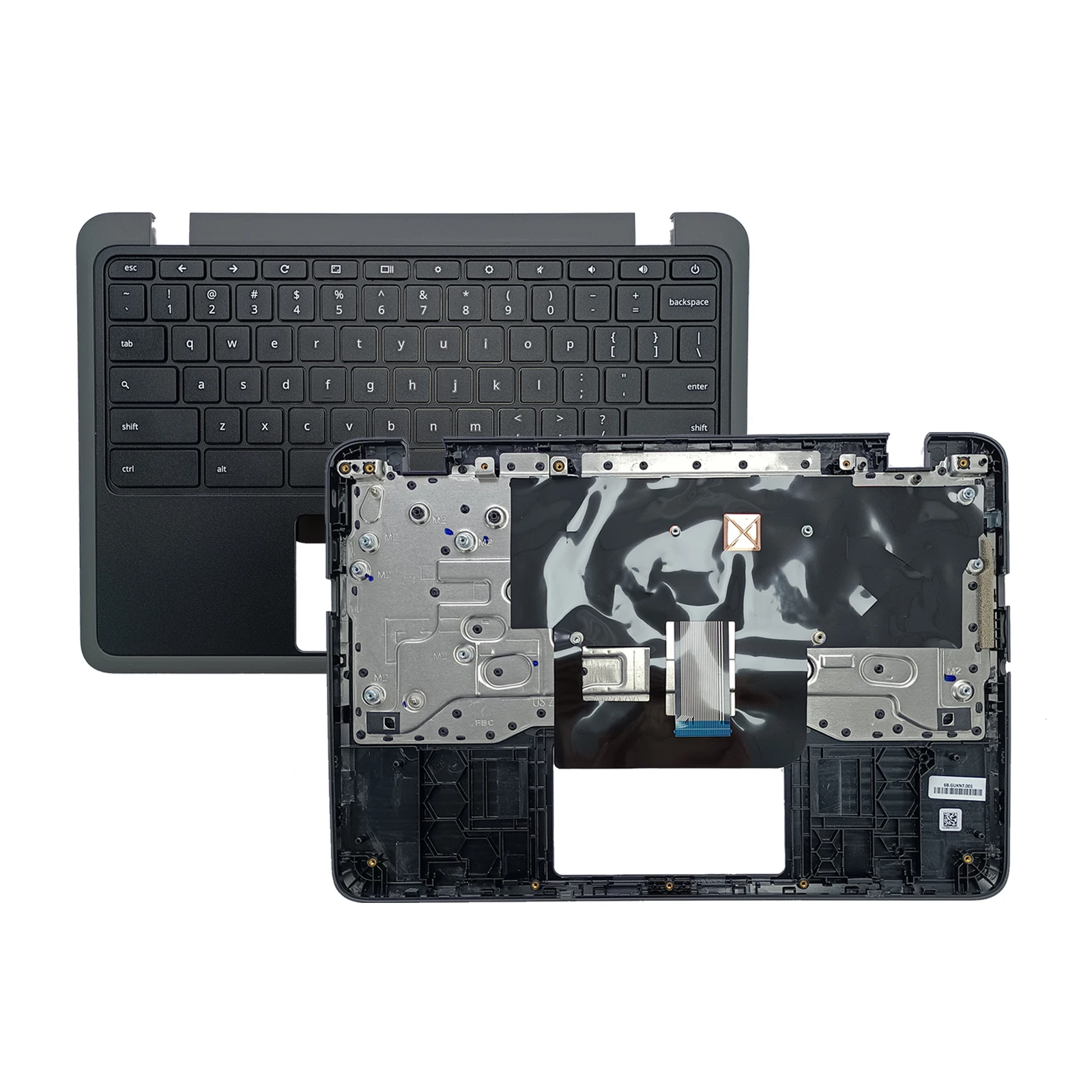 NEW Laptop Upper case or Palmrest with Keyboard Assembly For Acer Chromebook 11 C732T C733T C shell keyboard Black 60.GUKN7.001