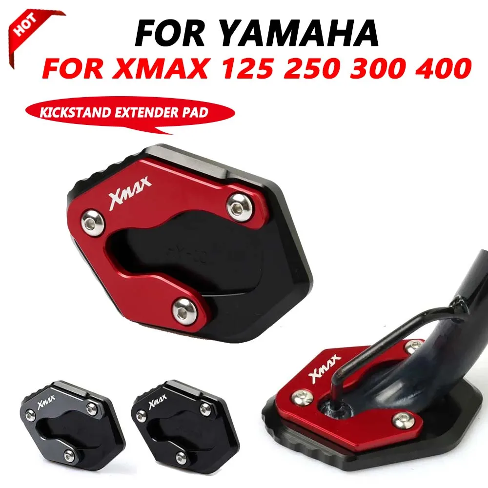 

For Yamaha XMAX300 X-MAX XMAX 125 XMAX 250 XMAX 300 400 2017 - 2025 Motorcycle Side Stand Enlarger Parking Kickstand Enlarge Pad