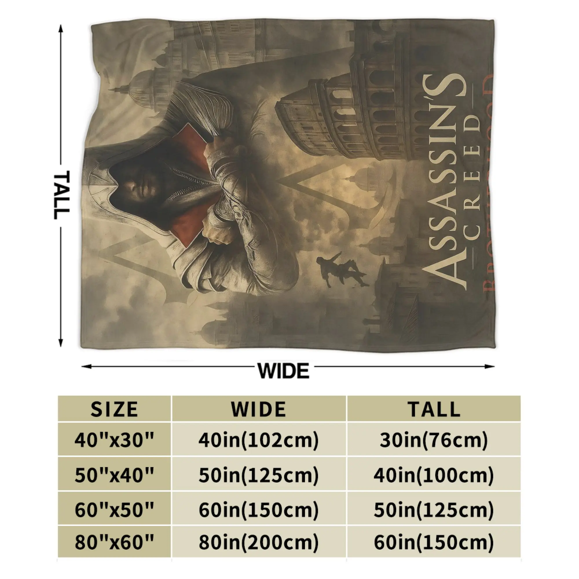 القتلة العقيدة الظلال الفانيلا بطانية الخريف لينة دائم رمي بطانية للأطفال غرفة نوم موضة المفرش أريكة غطاء سرير
