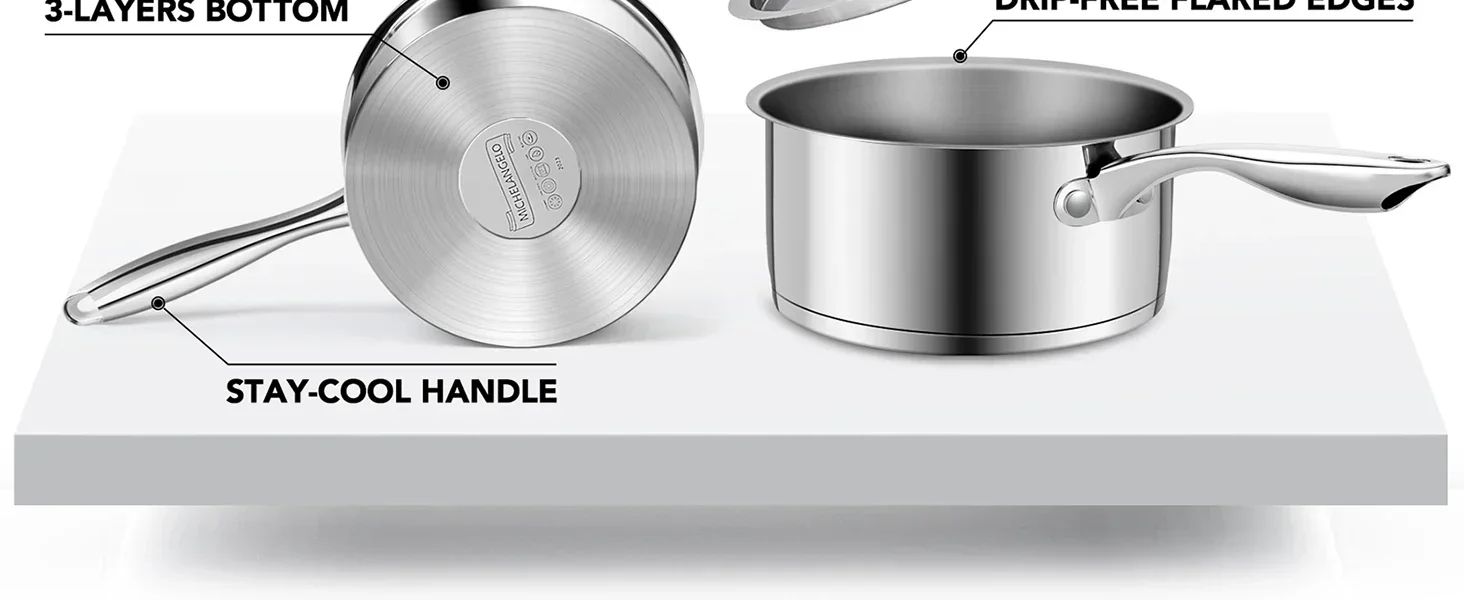 Stainless Steel Saucepan Set