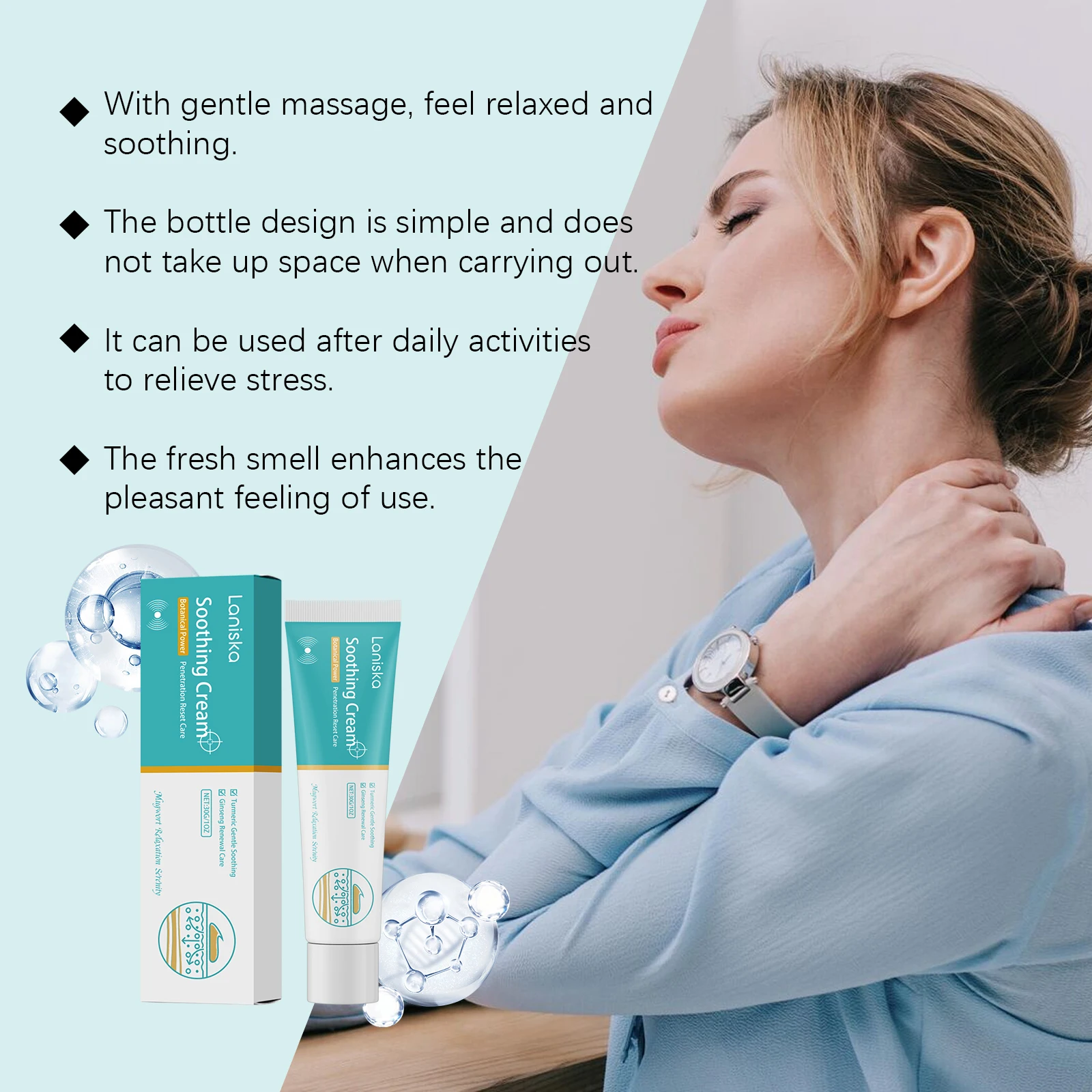 LANISKA Shoulder Care Creams Relieve Stress Improve Skin Texture Enhance Elasticity Eliminate Soreness Shoulder Nourishing Cream - view 6