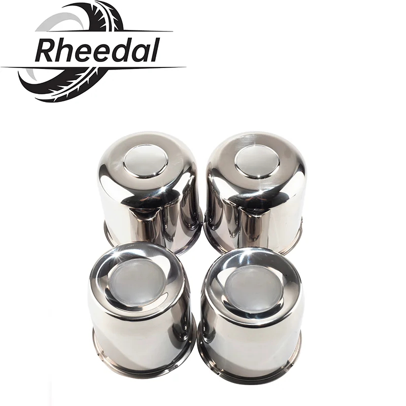 

Rheedal 4PCS 130mm/5.15" Hub 125mm/ 4.92" 125.7mm/4.95" H Stainless Push-Thru Center Caps For 5.15 Inch Push Through Center Caps