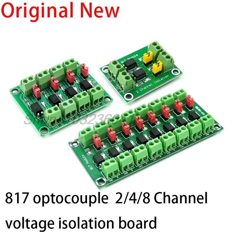 PC817 3.6-30V 2 4 Channel Optocoupler Isolation Board Voltage Converter Adapter Module Driver Photoelectric Isolated Module 817