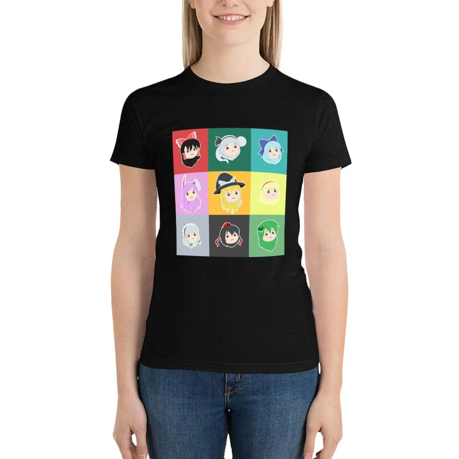 

Touhou Headcuties [Stamp] T-Shirt aesthetic clothes cute clothes Female clothing tees Women's t-shirt