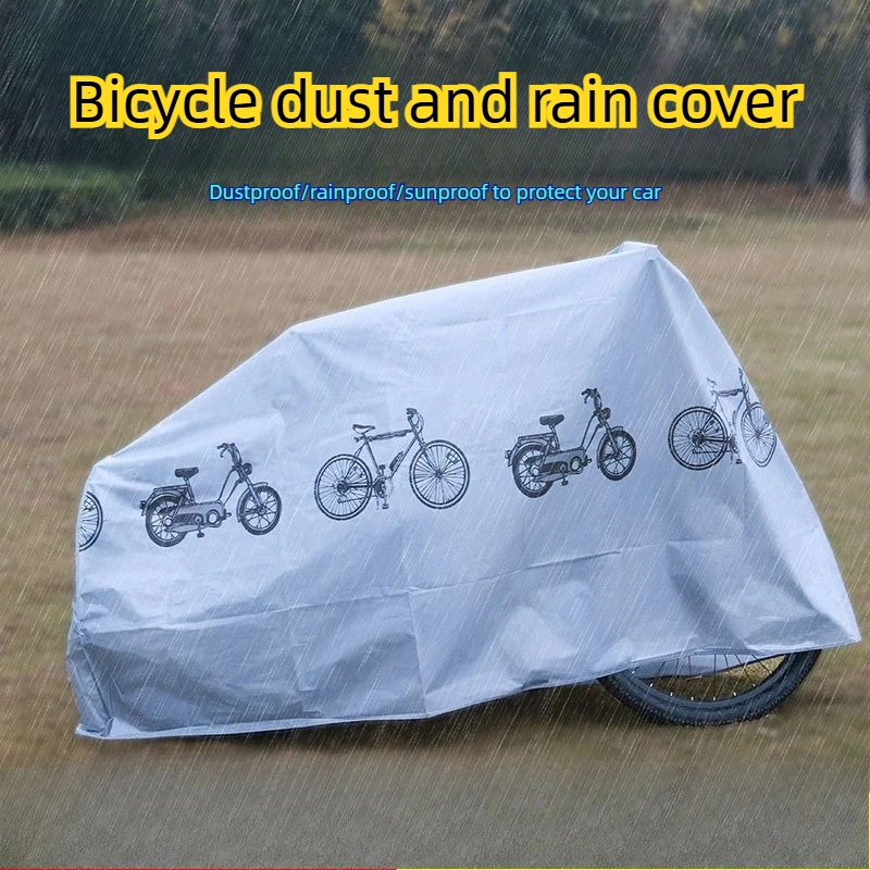 Waterproof Dustproof UV Protection Bike Cover Universal Bicycle Cover Electric Bike Scooter Motorcycle Cover Outdoor Sunscreen
