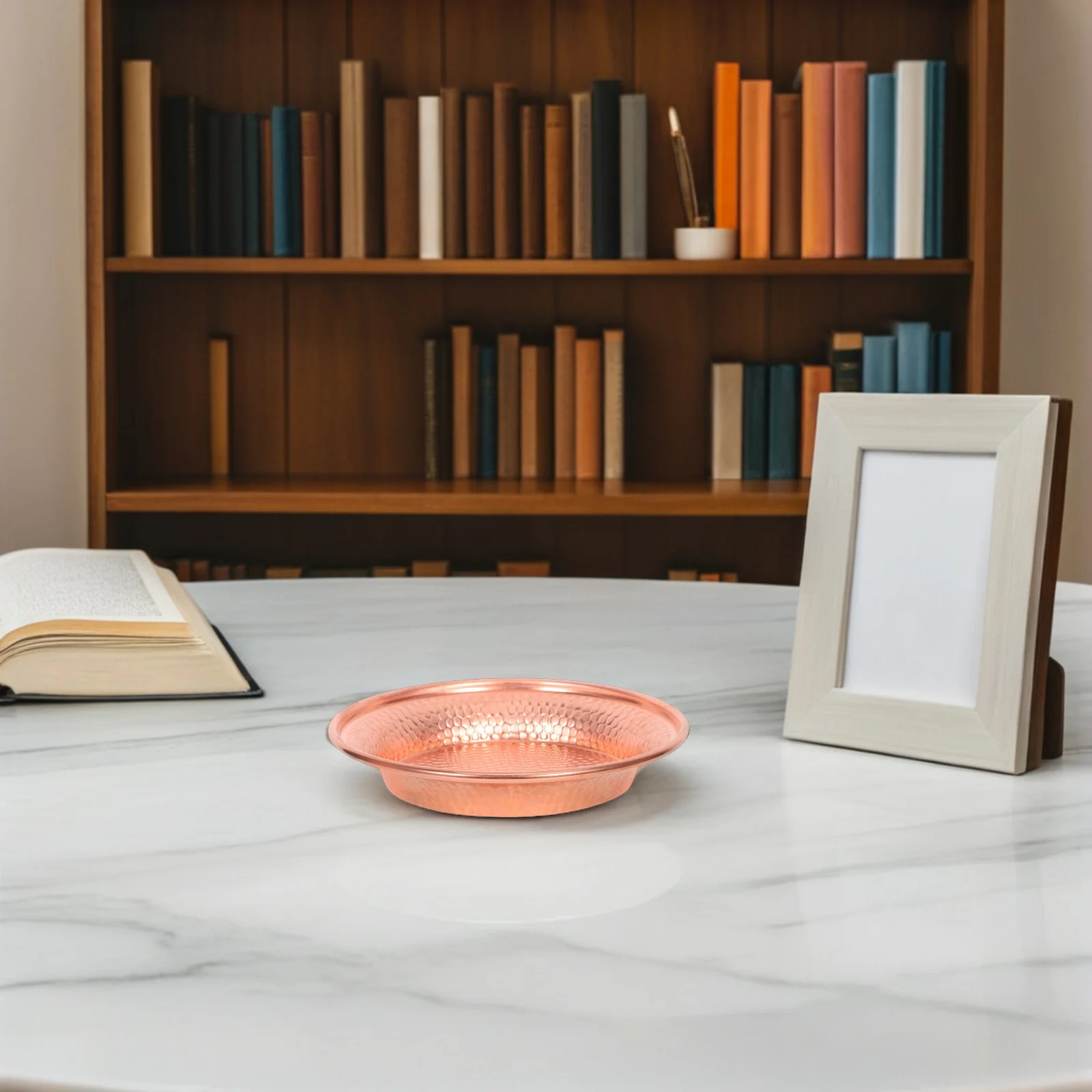 وعاء تقديم رائع من النحاس التبتي لطقوس العبادة المائية وديكور التأمل وعاء ديكور منزلي بوذي #4