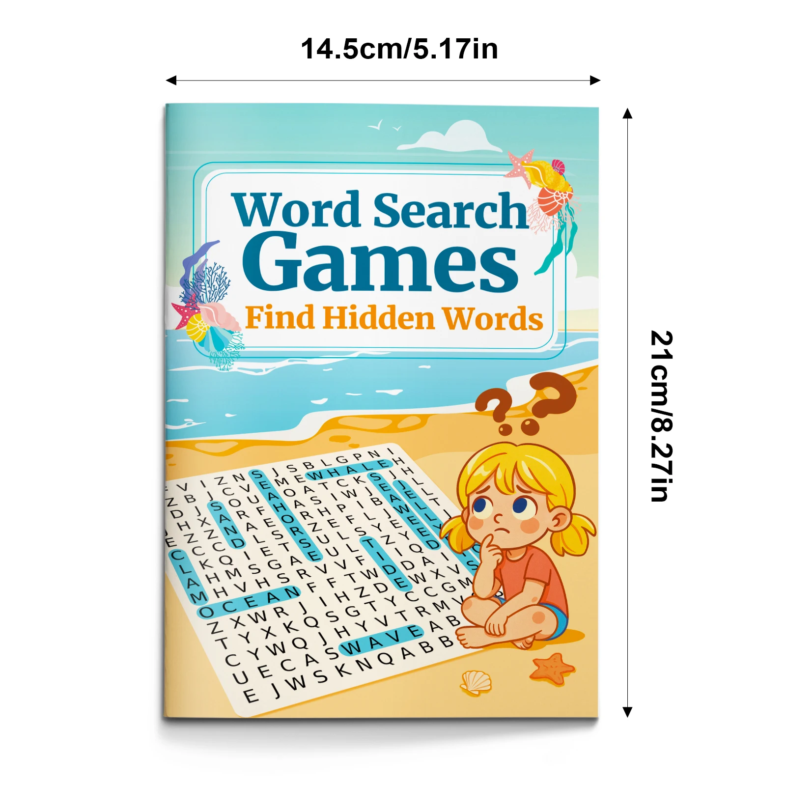 Word Search Games for Kids Ages 3+ | Ocean-Themed Hidden Word Brain Challenge