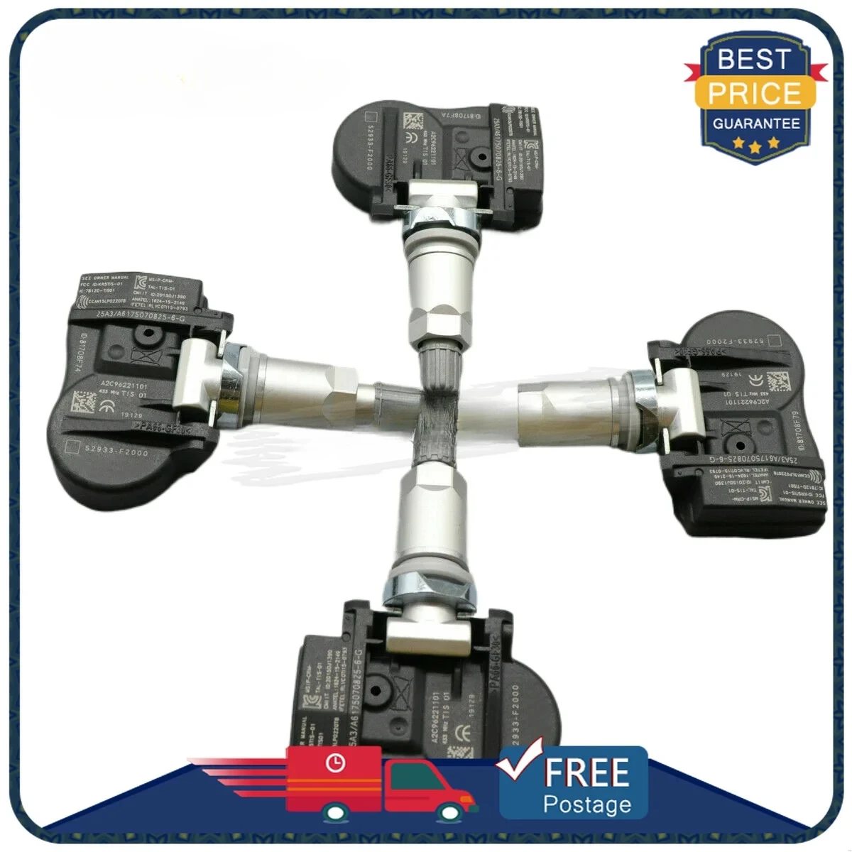 

1/4Pcs 52933-F2000 TPMS Sensor For Hyundai Elantra i30 Ioniq Kona Kia Niro Optima Sportage Tire Pressure Sensor 433MHz