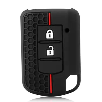 適用於三菱 ASX ASH Outlander Lancer EX Galant Pajero L200 的矽膠汽車鑰匙套,2 鍵外殼遙控器保護套 10 最佳銷售 三菱鑰匙圈套 - №2